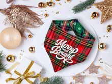 "Merry and Bright" Reversible Dog Bandana