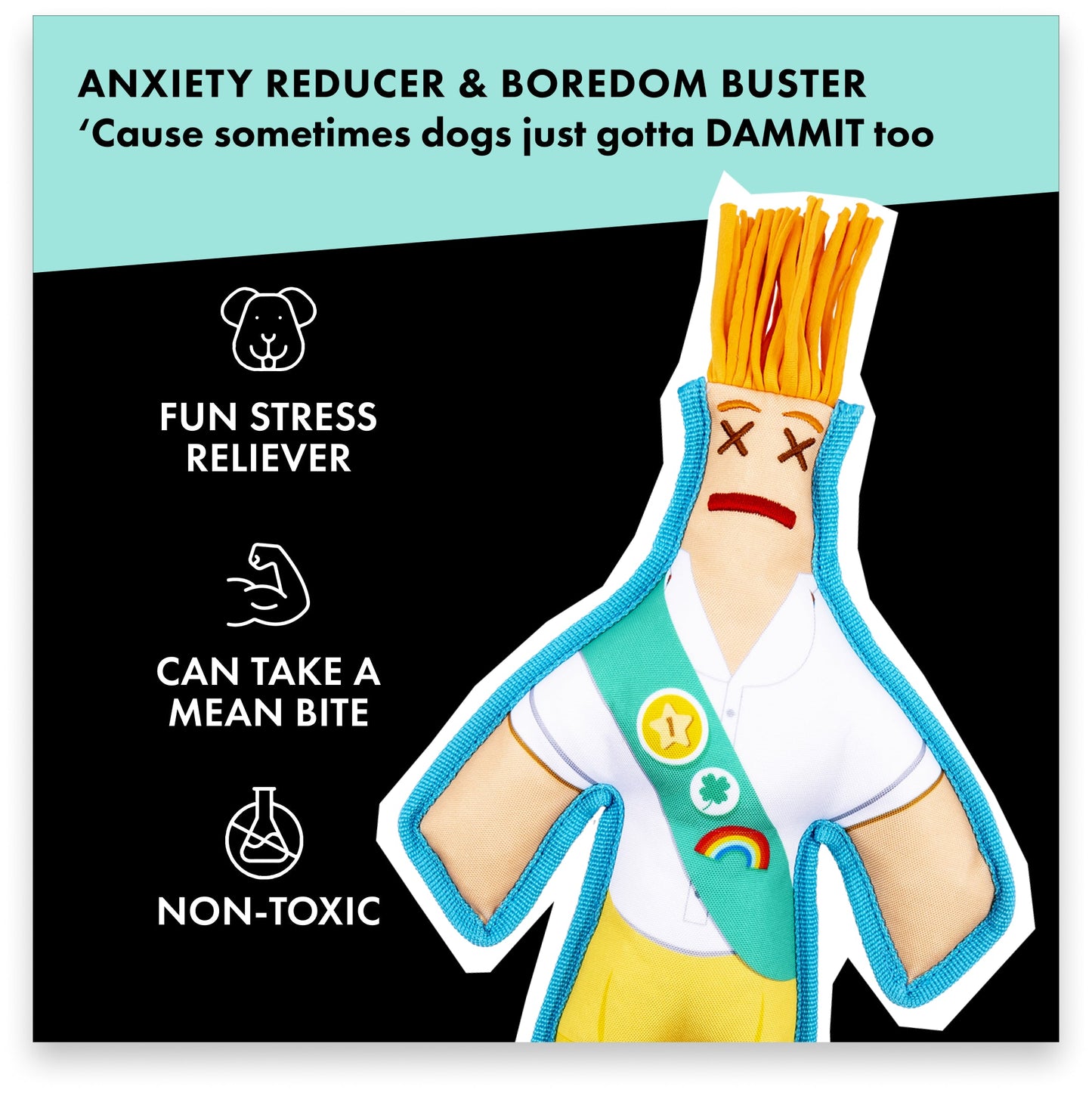 Cookie Scout Squeaky Chew Toy