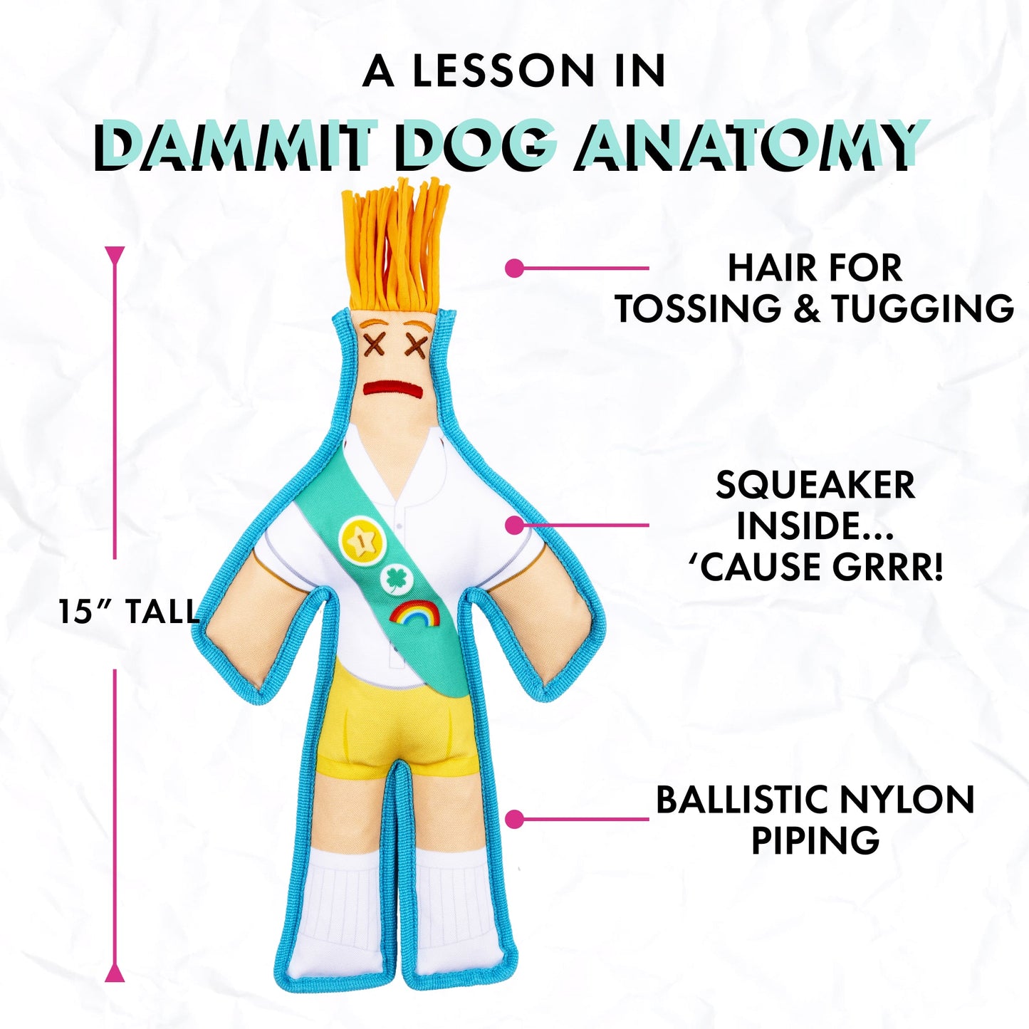 Cookie Scout Squeaky Chew Toy