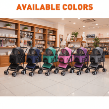 Executive Pet Stroller with a Removable Cradle