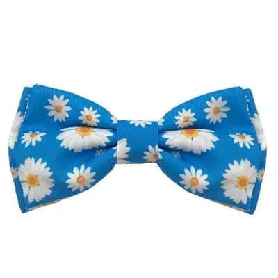 Daisy Flower Dog Bow Tie.