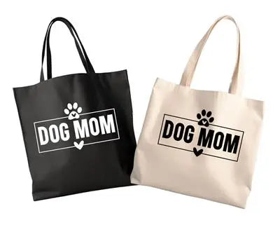 Dog Mom Canvas Tote Bark & Beyond