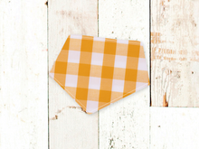"Easter Yellow Check" Dog Bandana
