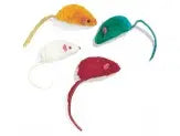 Ethical Pet Plush Mice Asstd Colors 4 Pack Ethical Pet