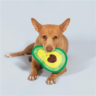 PetShop by Fringe Studio Avocado Love Durable Plush Dog Toy
