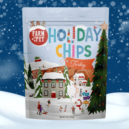 Holiday Chips Dog Treats - Chicken & Turkey 12oz