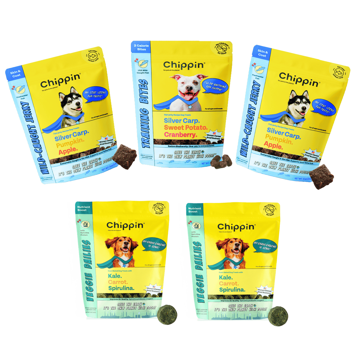 Fish & Veggie Variety Pack Dog Treats
