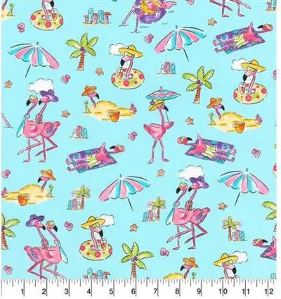 Flamingo Bandana | Nautical Bandana | Summer Bandana | Beach Dog Bandana - Bark & Beyond