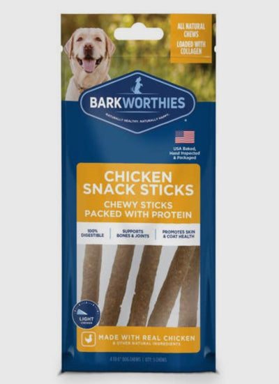 Barkworthies Dog Chicken Snack Sticks 6In 5Pk