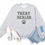 Treat Dealer Crew Neck for Dog Lovers with Bark & Beyond Logo on Sleeve