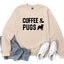 Coffee and Pugs Crewneck Sweatshirt