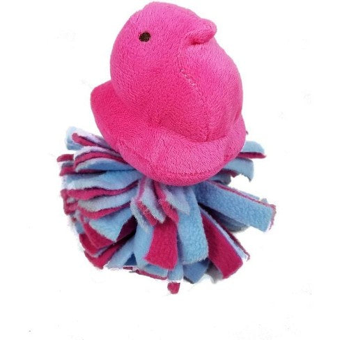 Peeps Fleece Bottom Plush Chick Squeaky Pet Toy - Assorted Colors
