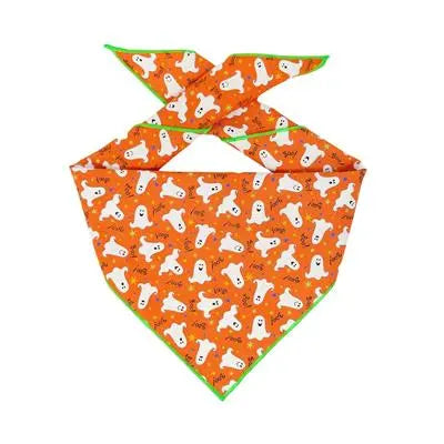 Glow in the Dark Ghost Halloween Dog Bandana Hunter K9
