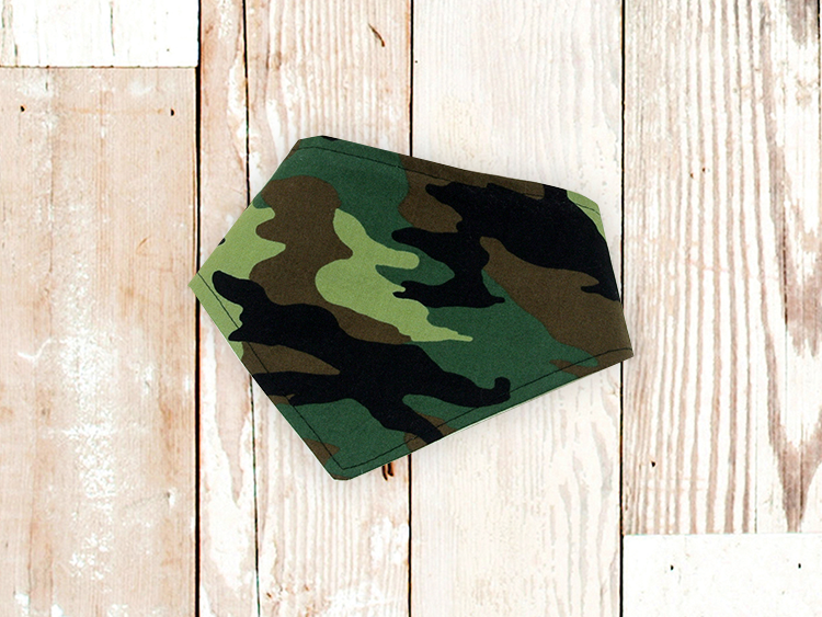 "Green Camouflage" Dog Bandana