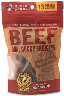 HAPPY HOWIE'S Baker's Dozen Beef Burgers 2" Dog Treats