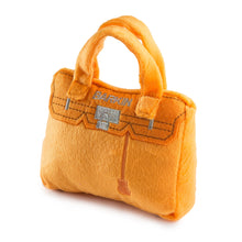 Barkin Bag - Orange | Squeaky Plush Dog Toy with Crinkle & Mesh Lining