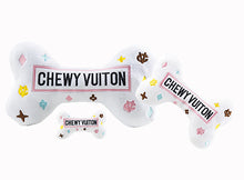 White Chewy Vuiton Bone Toy