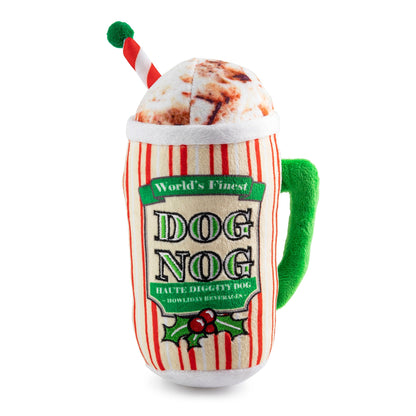Dog Nog Holiday Christmas Plush Dog Toy