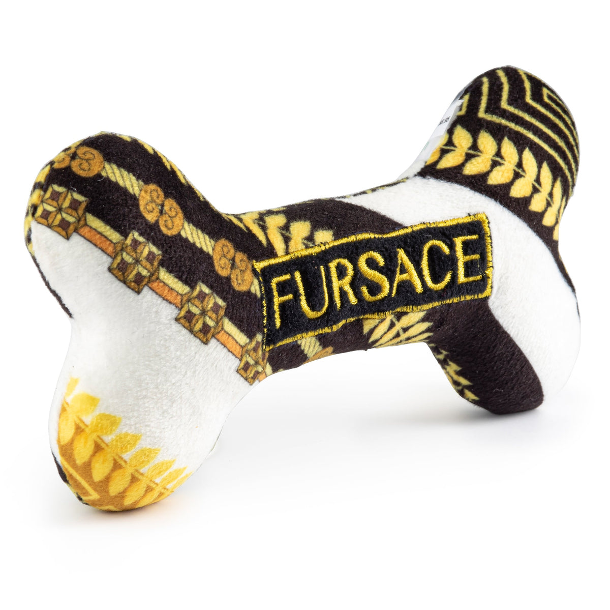 Fursace Bone | Squeaky Plush Dog Toy with Crinkle & Mesh Lining