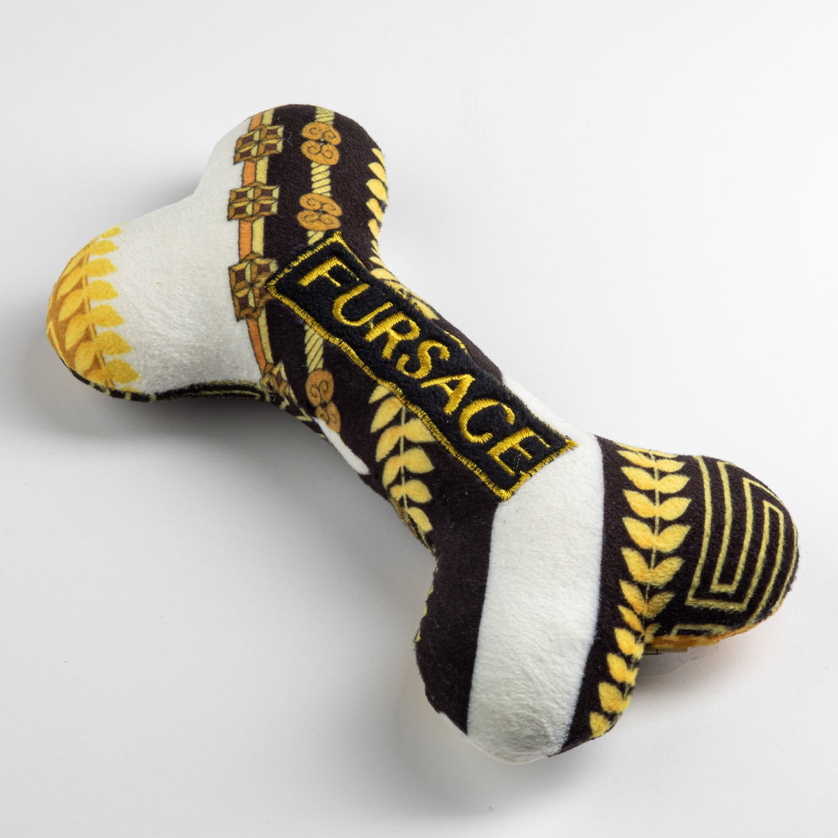 Fursace Bone | Squeaky Plush Dog Toy with Crinkle & Mesh Lining