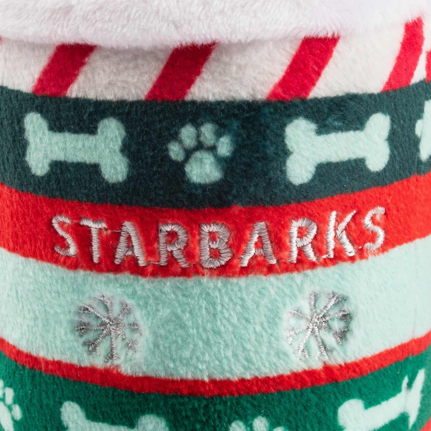 Starbarks Ginger Bark Latte Holiday Christmas Plush Dog Toy
