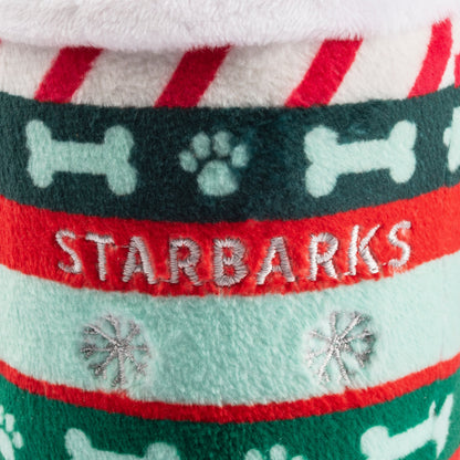 Starbarks Ginger Bark Latte Holiday Christmas Plush Dog Toy