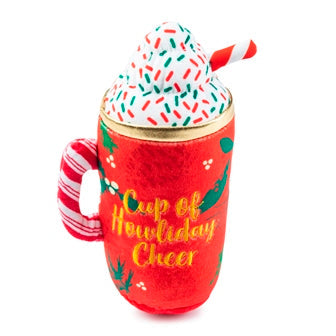 Howliday Cheer Mug Holiday Christmas Plush Dog Toy
