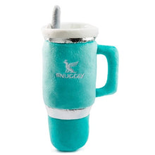 Snuggly Cup - Teal | Squeaky Plush Dog Toy with Crinkle & Mesh Lining