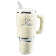 Snuggly Cup - Ivory | Squeaky Plush Dog Toy with Crinkle & Mesh Lining