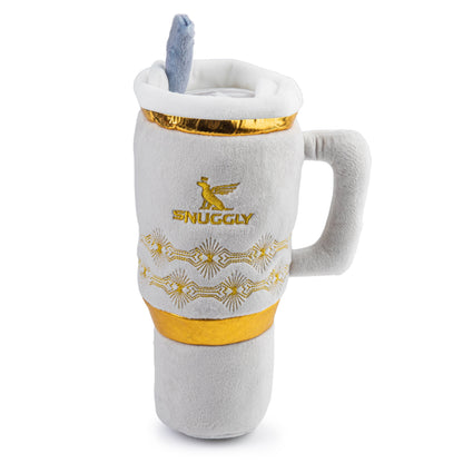 Holiday Snuggly Cup - Ivory Christmas Plush Dog Toy