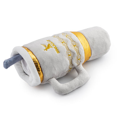 Holiday Snuggly Cup - Ivory Christmas Plush Dog Toy