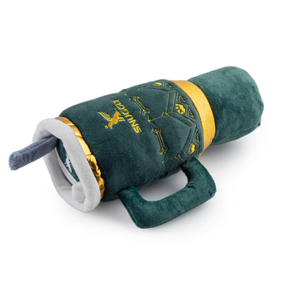 Holiday Snuggly Cup - Green Plush Dog Toy