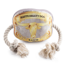 Western Belt Buckle | Squeaky Plush Dog Toy with Crinkle & Mesh Lining