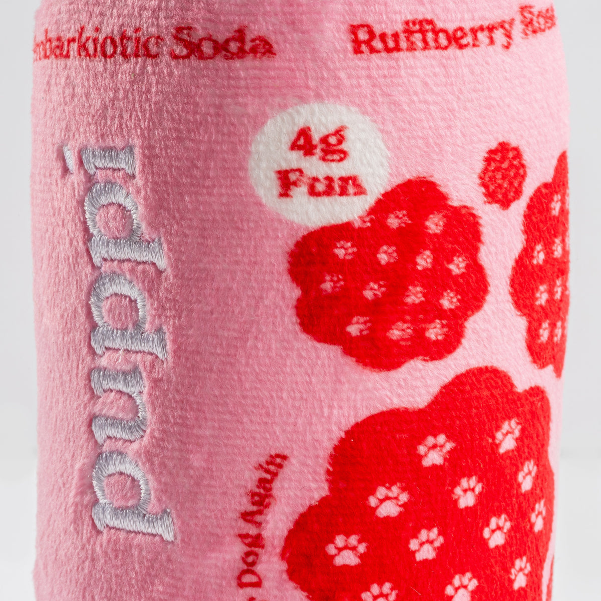 Puppi Ruffberry Rose | Squeaky Plush Dog Toy with Crinkle & Mesh Lining