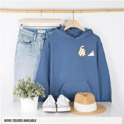 Halloween Dog Ghost Adult Unisex Hoodie Hunter K9