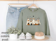 Halloween Dog Ghosts Crew Neck Sweatshirt Hunter K9