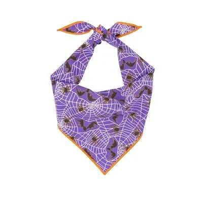 Halloween Purple Spiders Dog Bandana Hunter K9