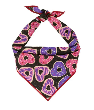 Heart-Shaped Donut Dog Bandana.