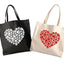 Hearts with Paws Canvas Tote Bark & Beyond