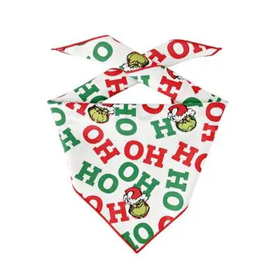 Ho Ho Ho Christmas Grinch Dog Bandana - Bark & Beyond