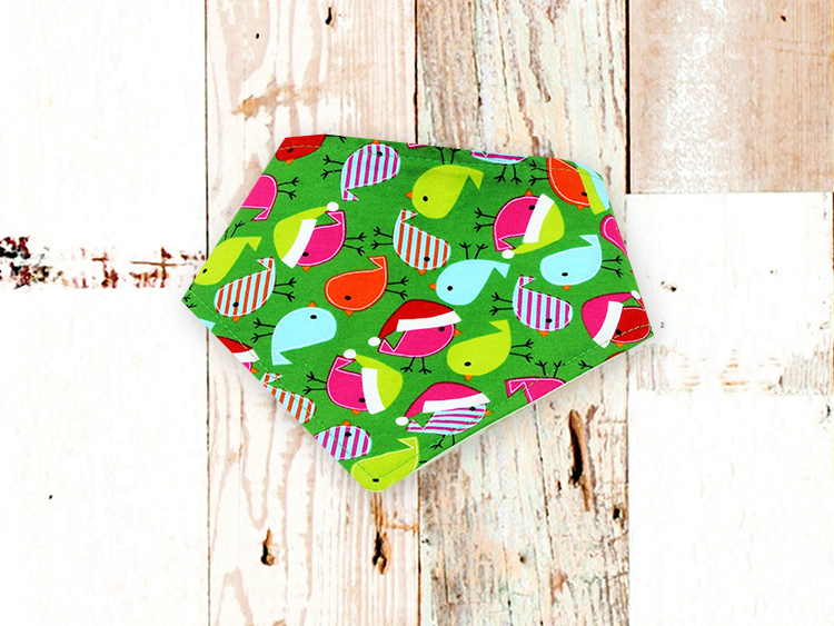 "Holiday Birds" Dog Bandana