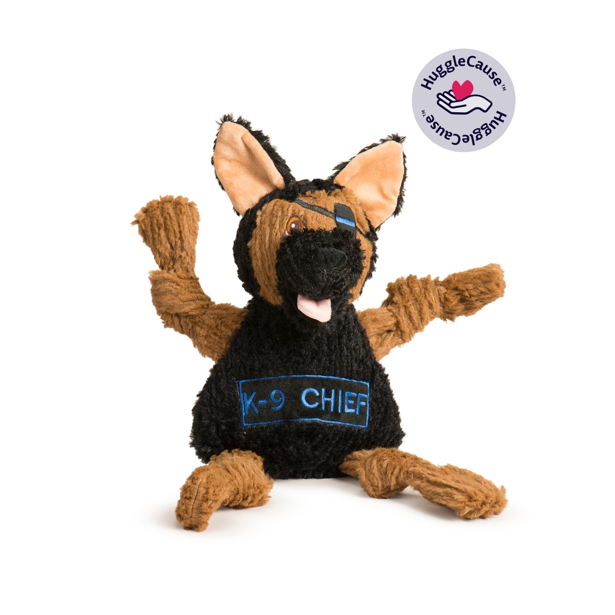 HuggleCause™, Project K-9 Hero, K-9 Chief Knottie® Plush Dog Toy, Large