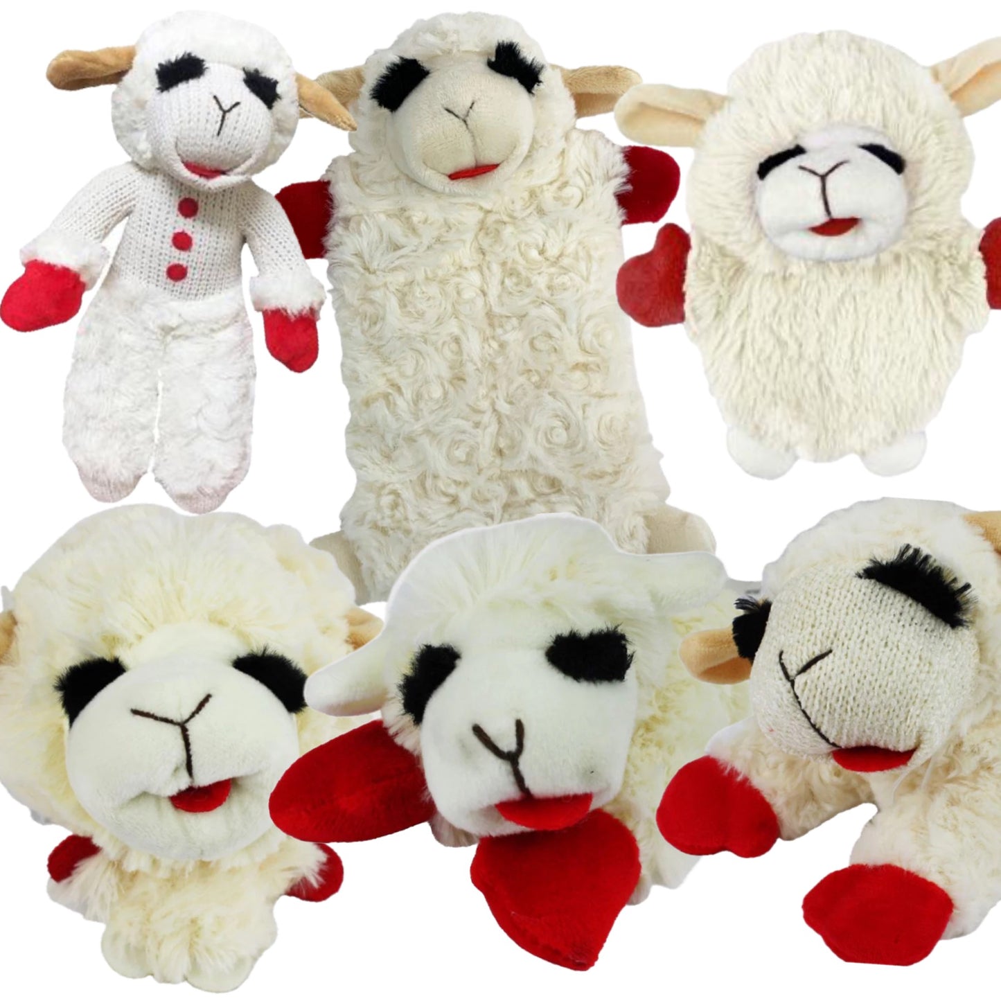 Favorite Lamb Chop Dog Toy Bundle