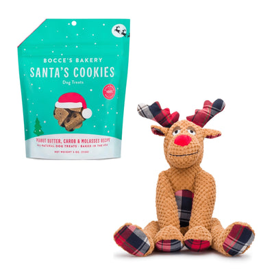 Floppy Reindeer Holiday Dog Wag Box