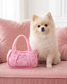 Pink Checker Chewy Vuiton Handbag