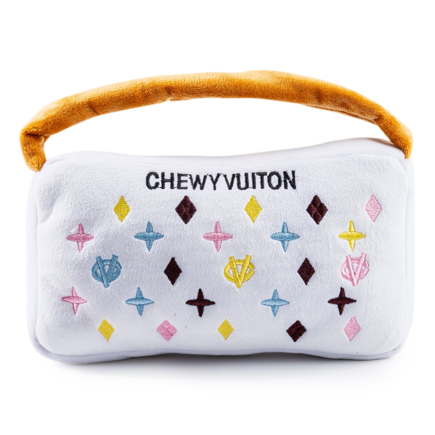 White Chewy Vuiton Handbag