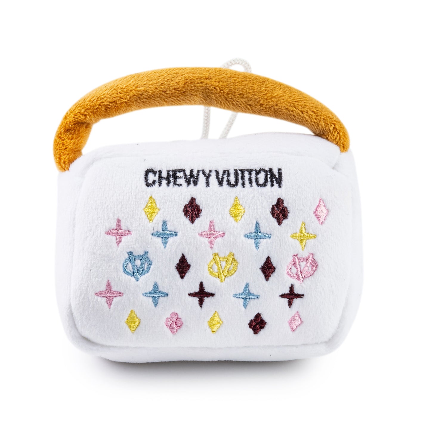 White Chewy Vuiton Handbag