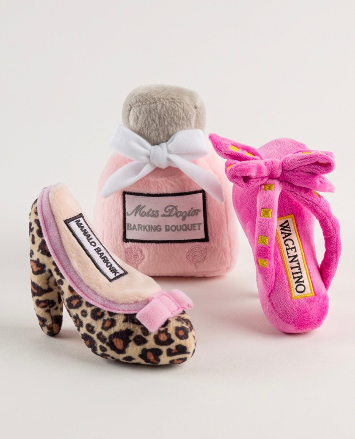 Manalo Barknik Shoe | Squeaky Plush Dog Toy with Crinkle & Mesh Lining