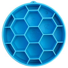 SodaPup Honeycomb eBowl deep slow feeder dog bowl with honeycomb pattern for enrichment, made in the USA.