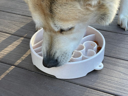 SodaPup Java eBowl deep slow feeder dog bowl for enrichment, made in the USA, featuring a textured surface and durable design